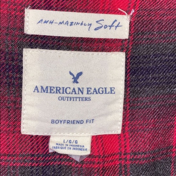 Black and red soft flannel - Picture 6 of 6